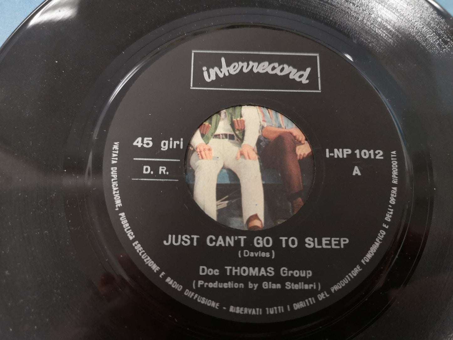 Doc Thomas Group "Just Can't Go to Sleep" Orig Italy 1967 EX/EX (7" Single)