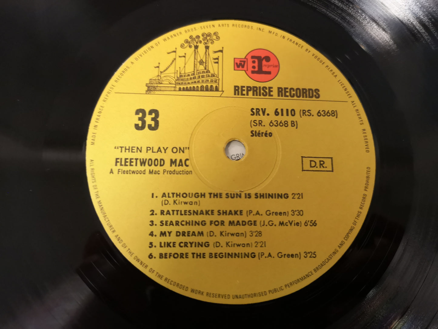 Fleetwood Mac "Then Play On" Orig France 1969 EX/EX