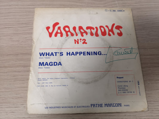 Variations "What's Happening" Orig France 1970 VG/VG+ (7" Single)