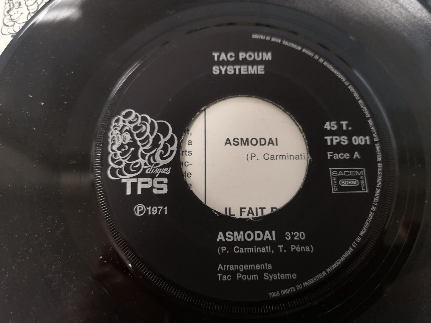 Tac Poum System "Asmodaï" Orig France 1971 M-/M- (7" Single)