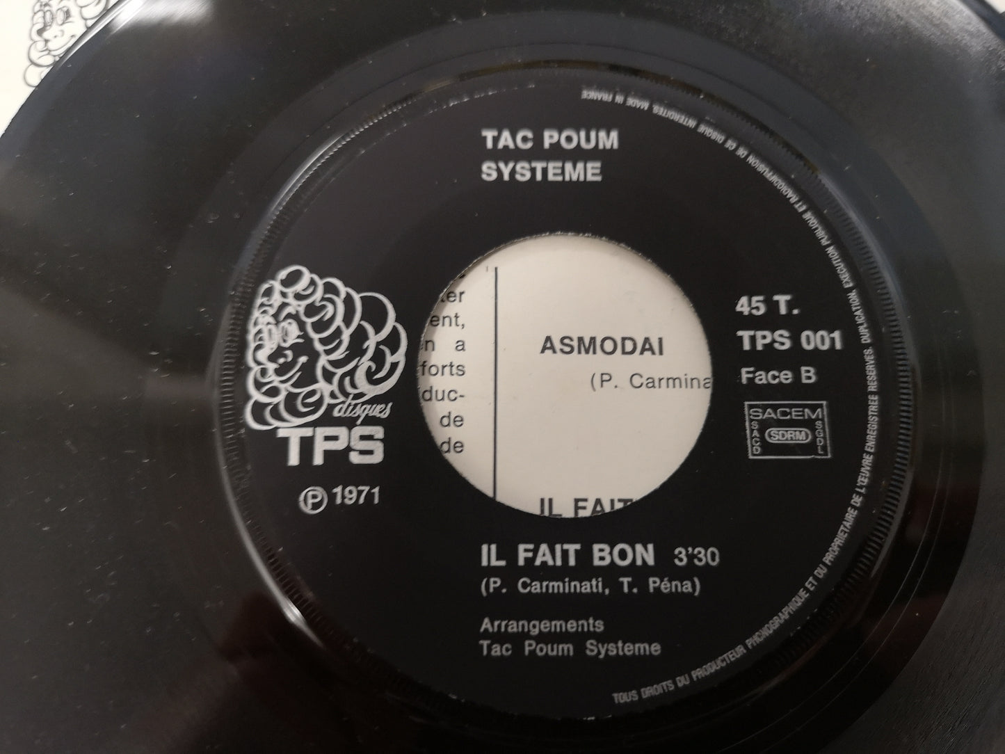 Tac Poum System "Asmodaï" Orig France 1971 M-/M- (7" Single)