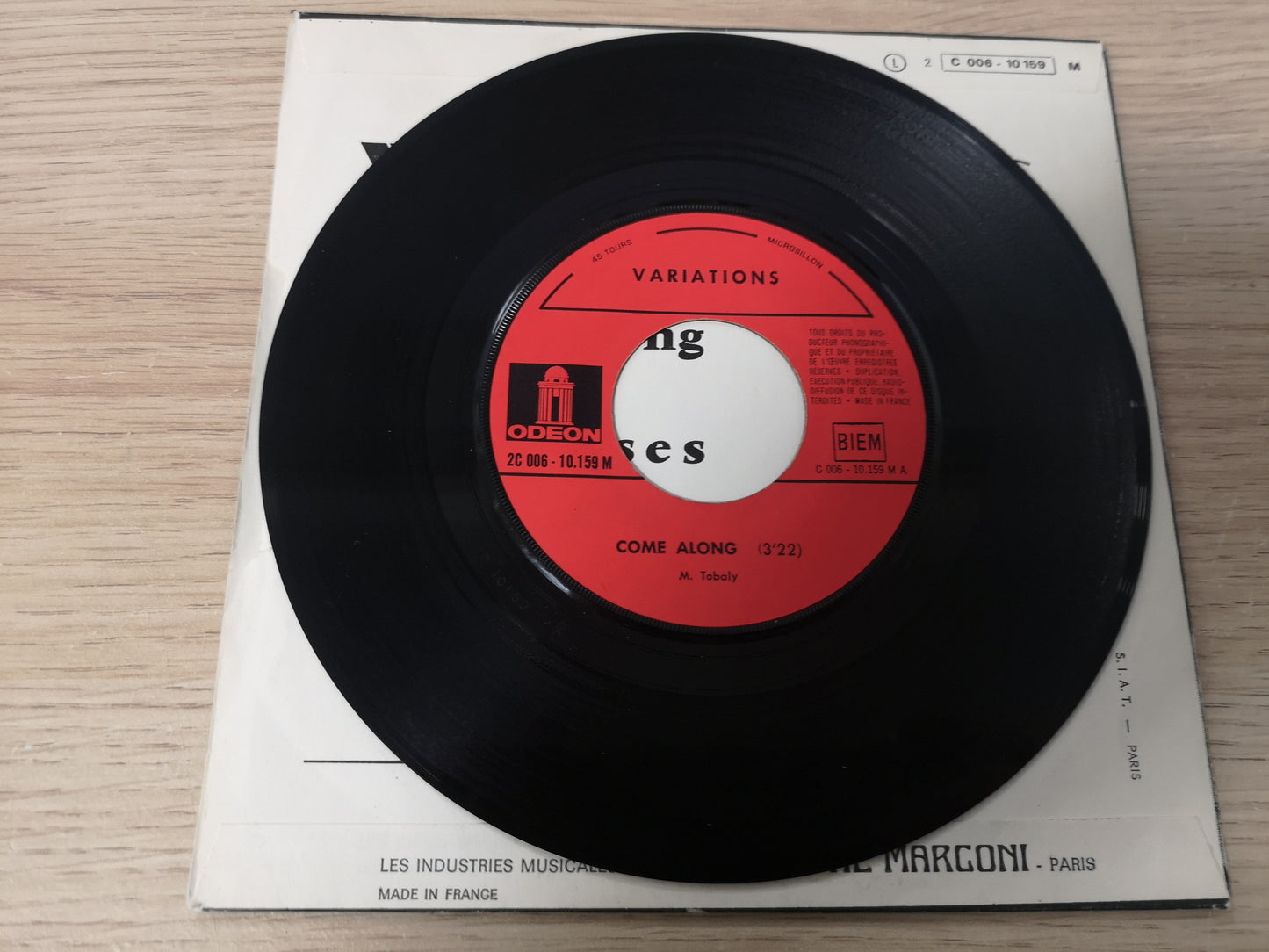 Variations "Come Along" Orig France 1969 M-/VG++ (7" Single)