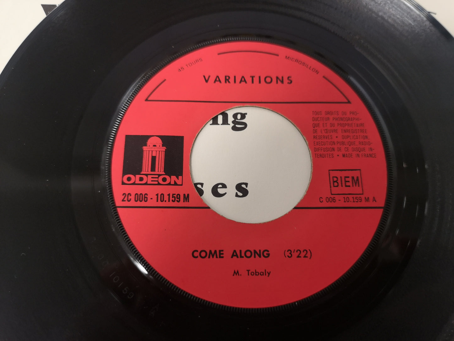 Variations "Come Along" Orig France 1969 M-/VG++ (7" Single)