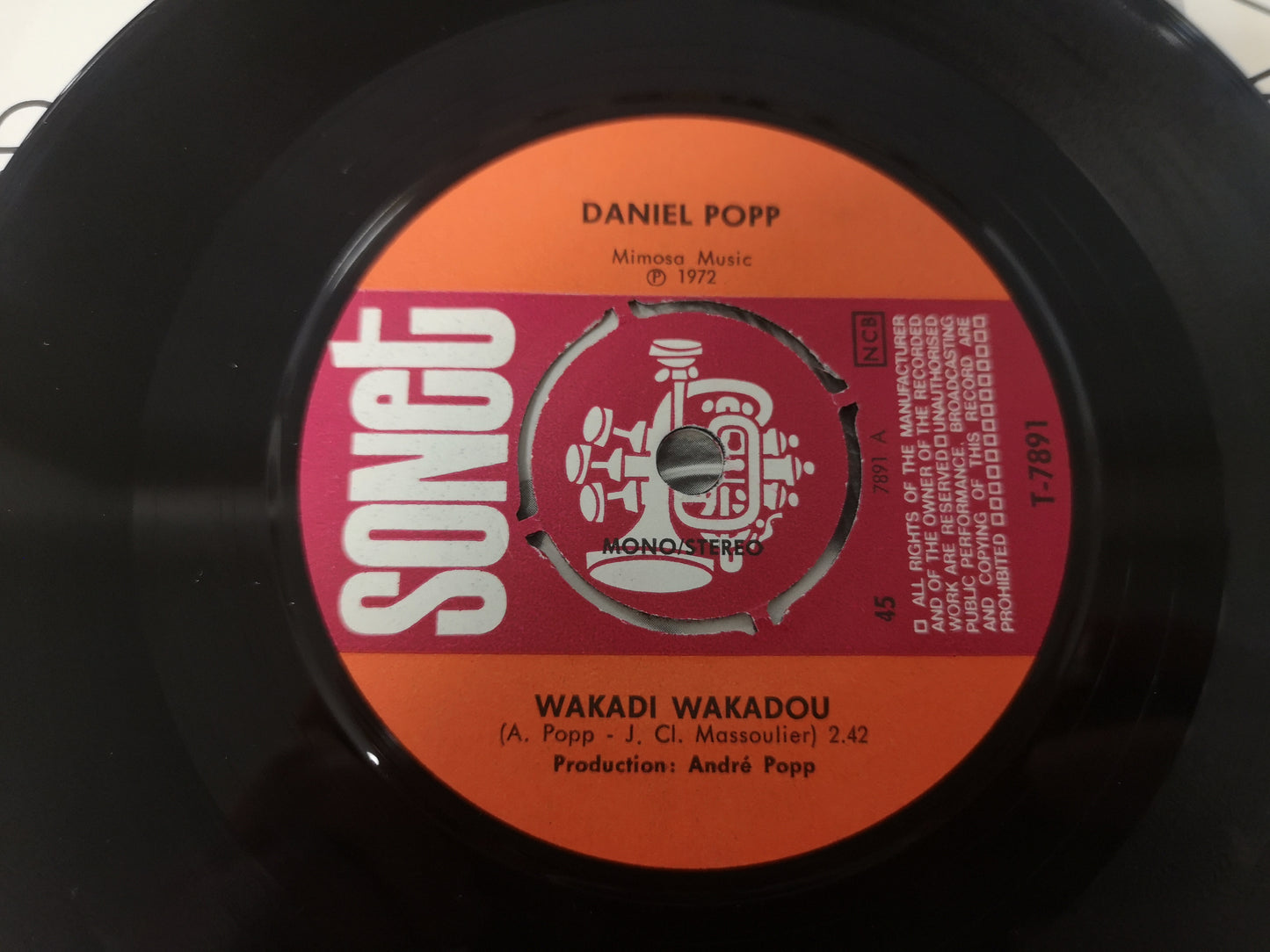 Daniel Popp "Wakadi Wakadou" Orig Sweden 1971 M-/M- (7" Single)