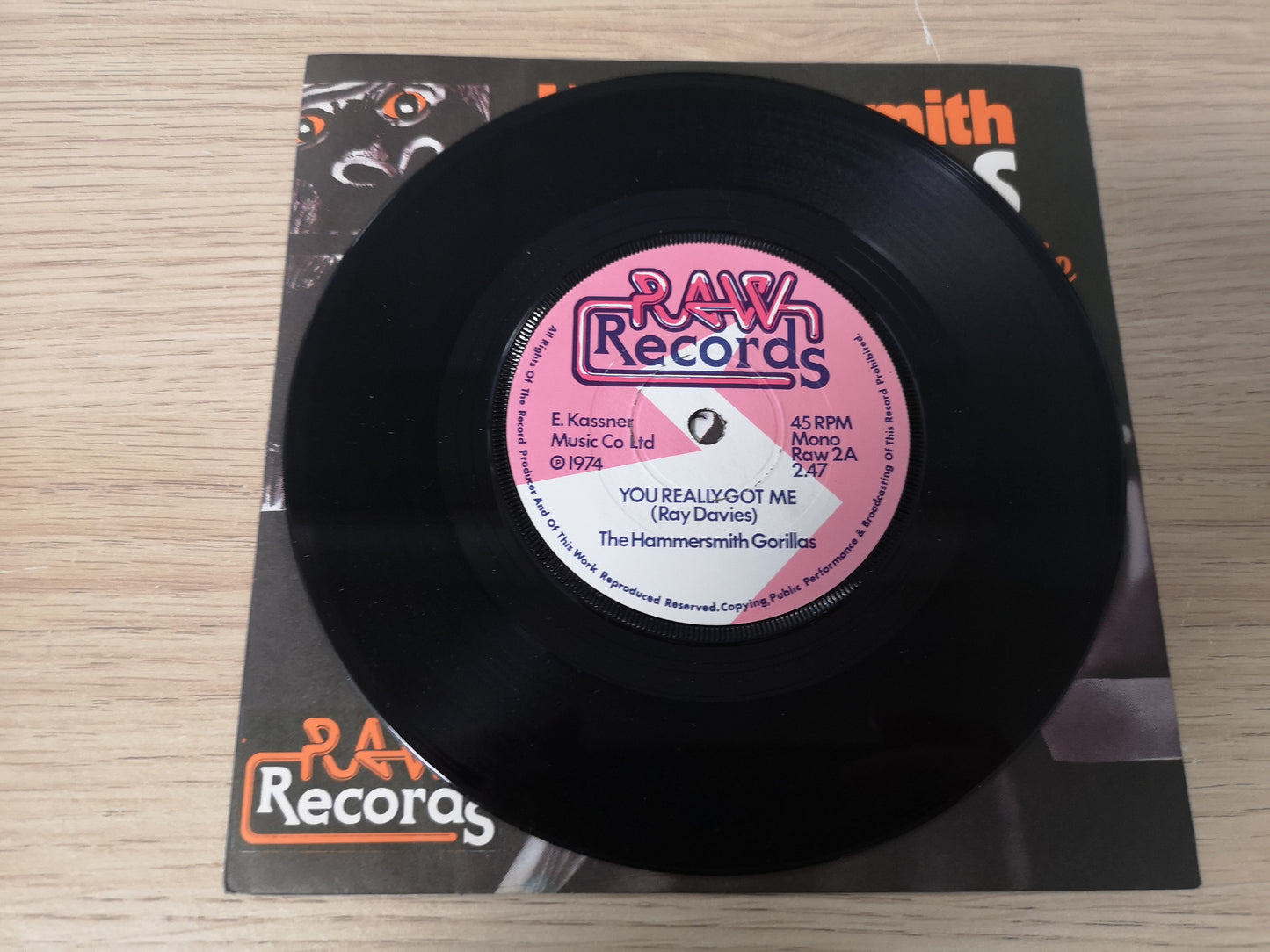 Gorillas "You Really Got Me" Orig UK 1977 M-/M- (7" Single)