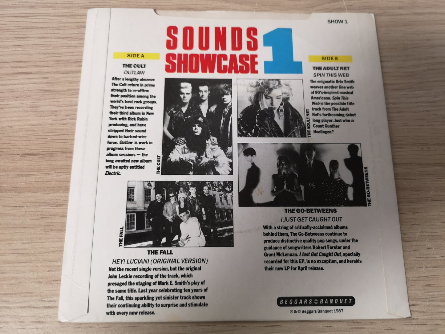 Various : Sounds Showcase 1 w/ The Cult / The Fall UK 1987 EX/M- (7" EP)