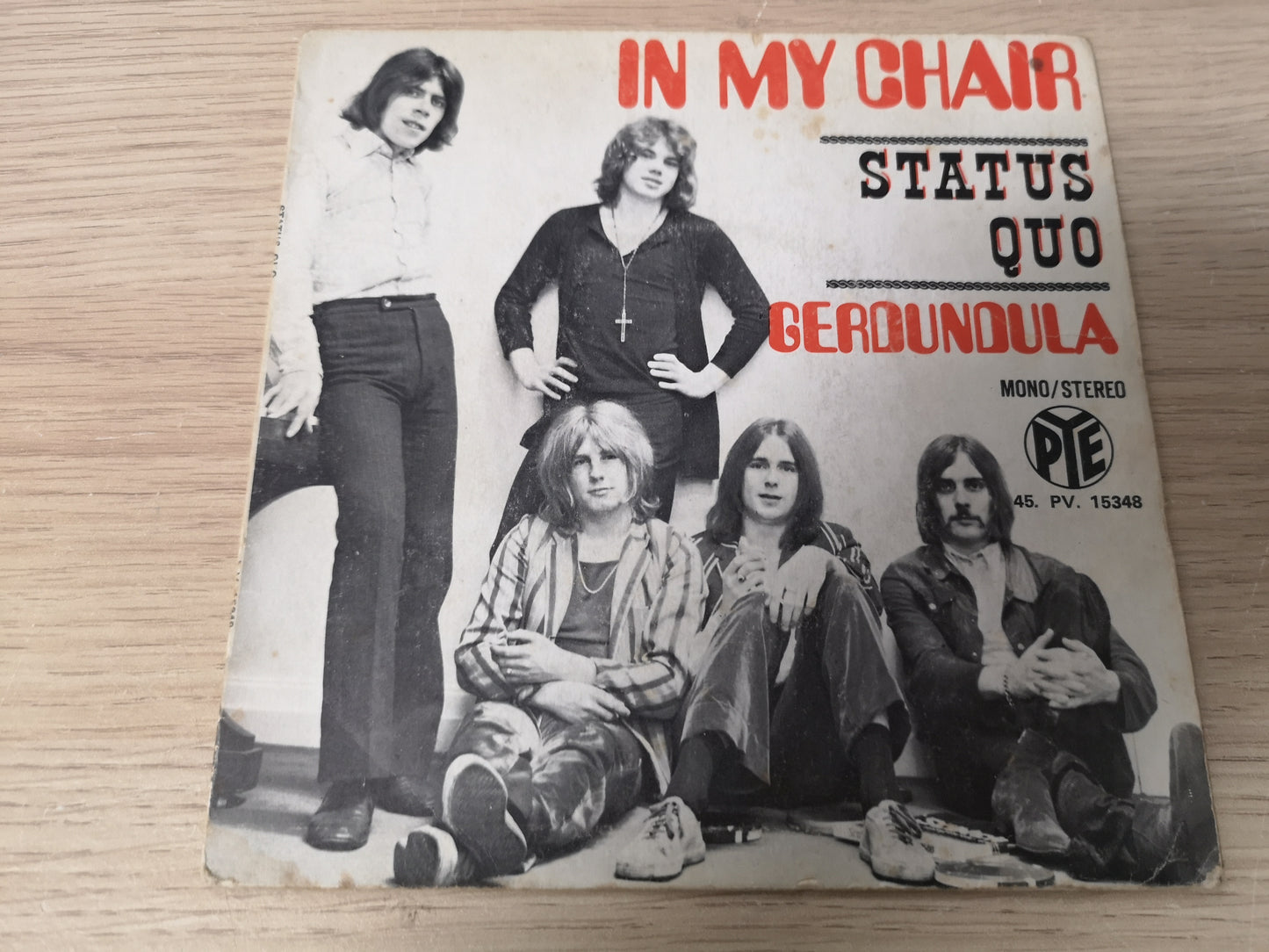 Status Quo "In My Chair" Orig France 1970 VG+/VG+ (7" Single)