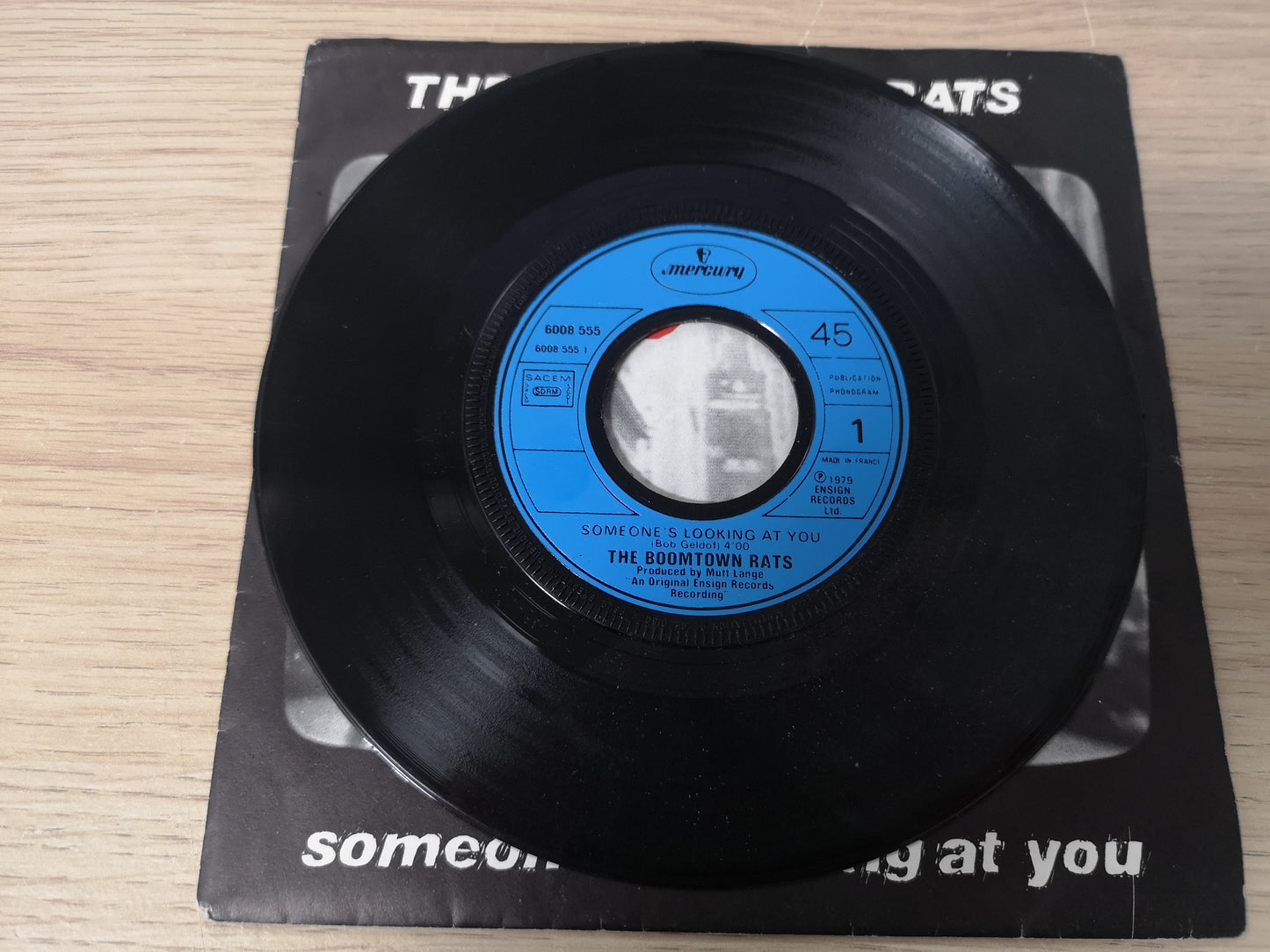 Boomtown Rats "Someone's Looking at You" Orig France 1979 EX/EX (7" Single)