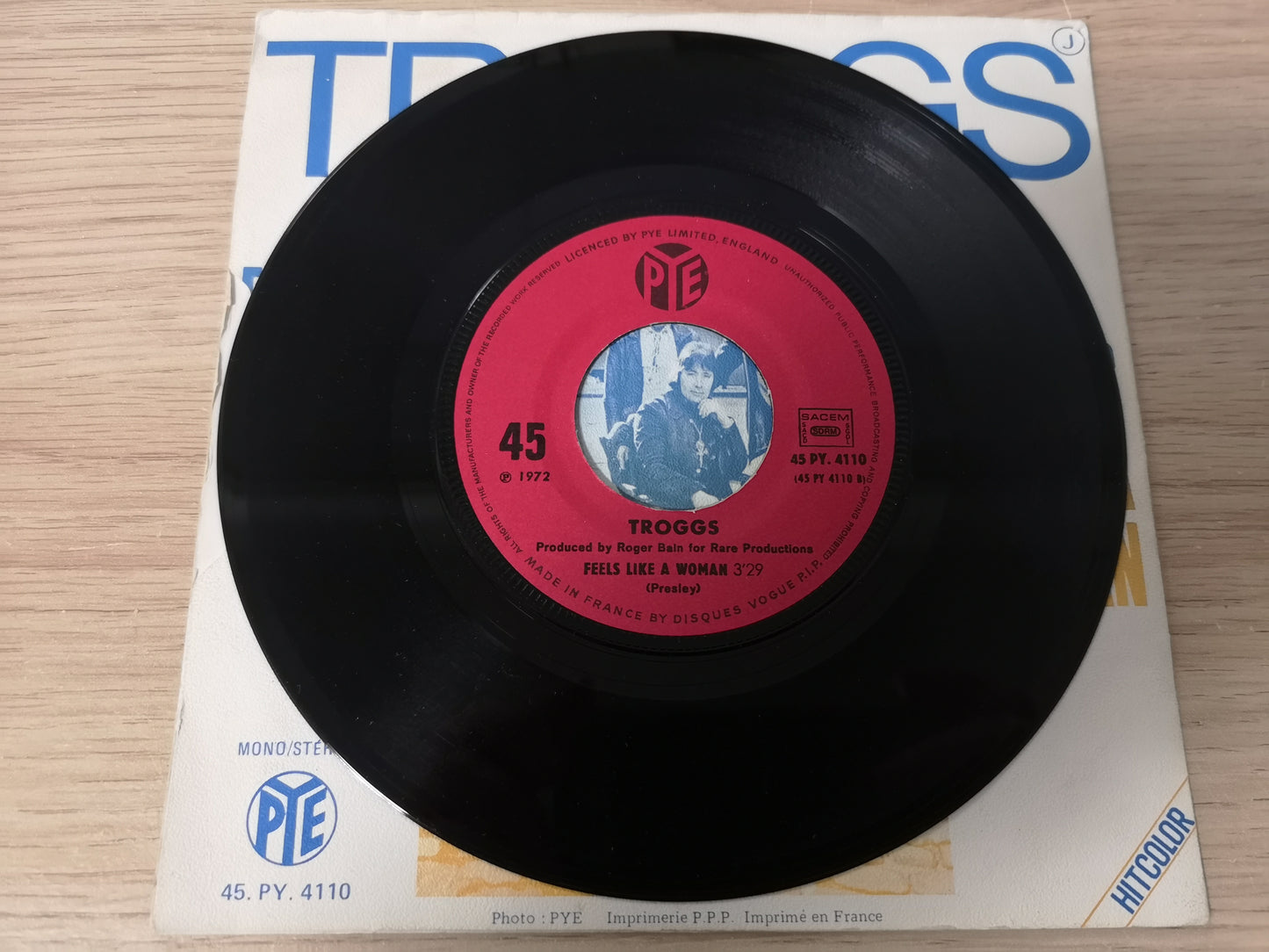 Troggs "Feels Like a Woman" Orig France 1972 EX/EX (7" Single)