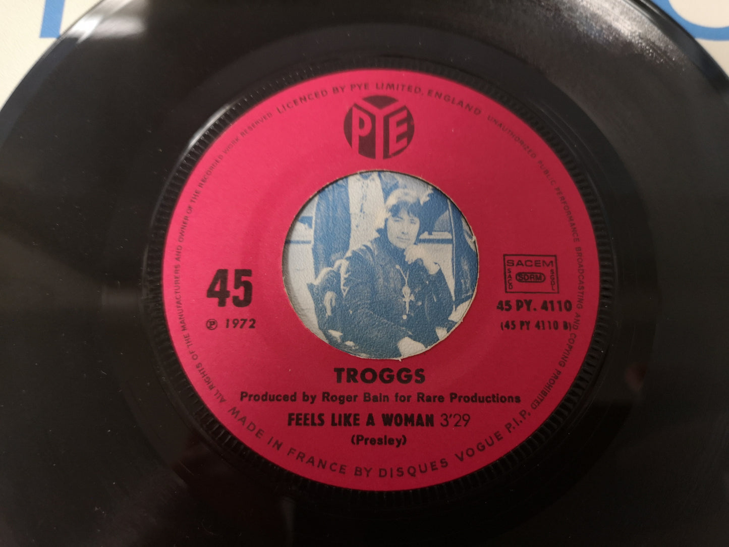 Troggs "Feels Like a Woman" Orig France 1972 EX/EX (7" Single)