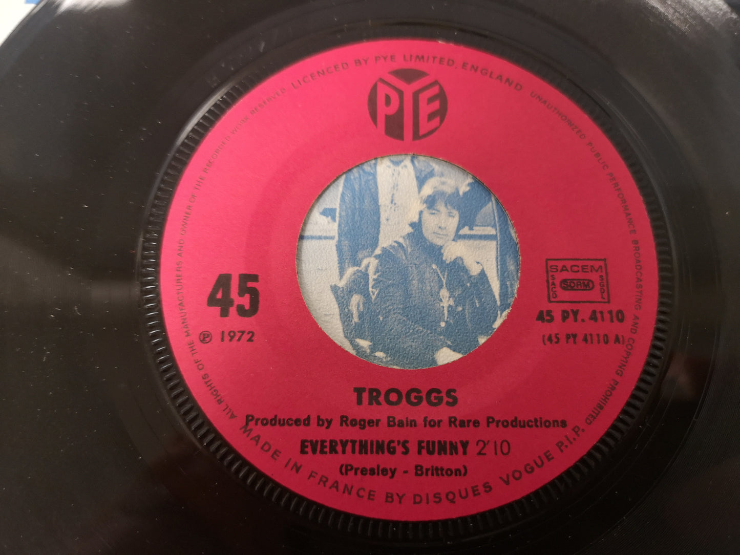 Troggs "Feels Like a Woman" Orig France 1972 EX/EX (7" Single)