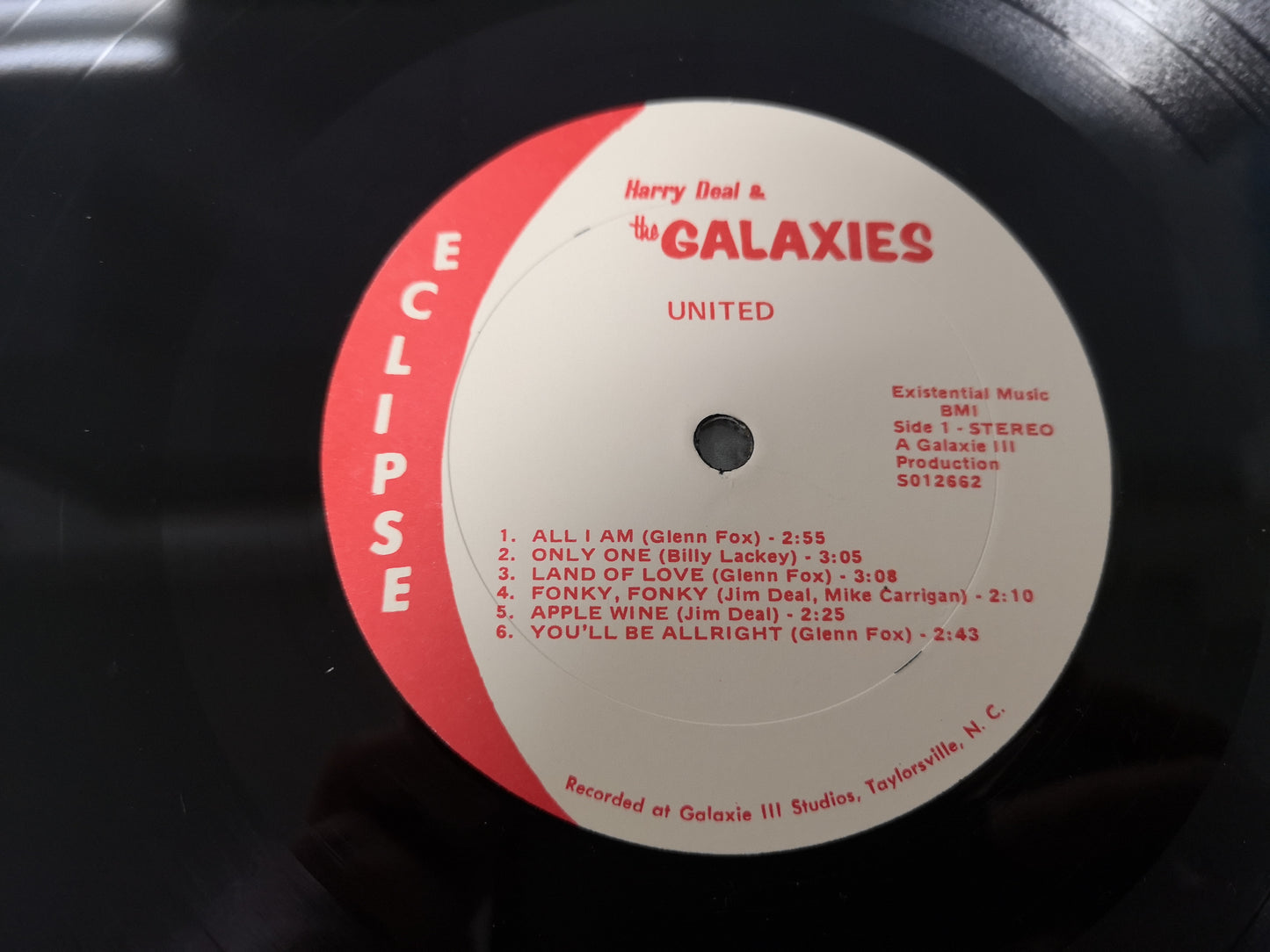 Harry Deal & The Galaxies "United" Orig US 1973 M-/M-