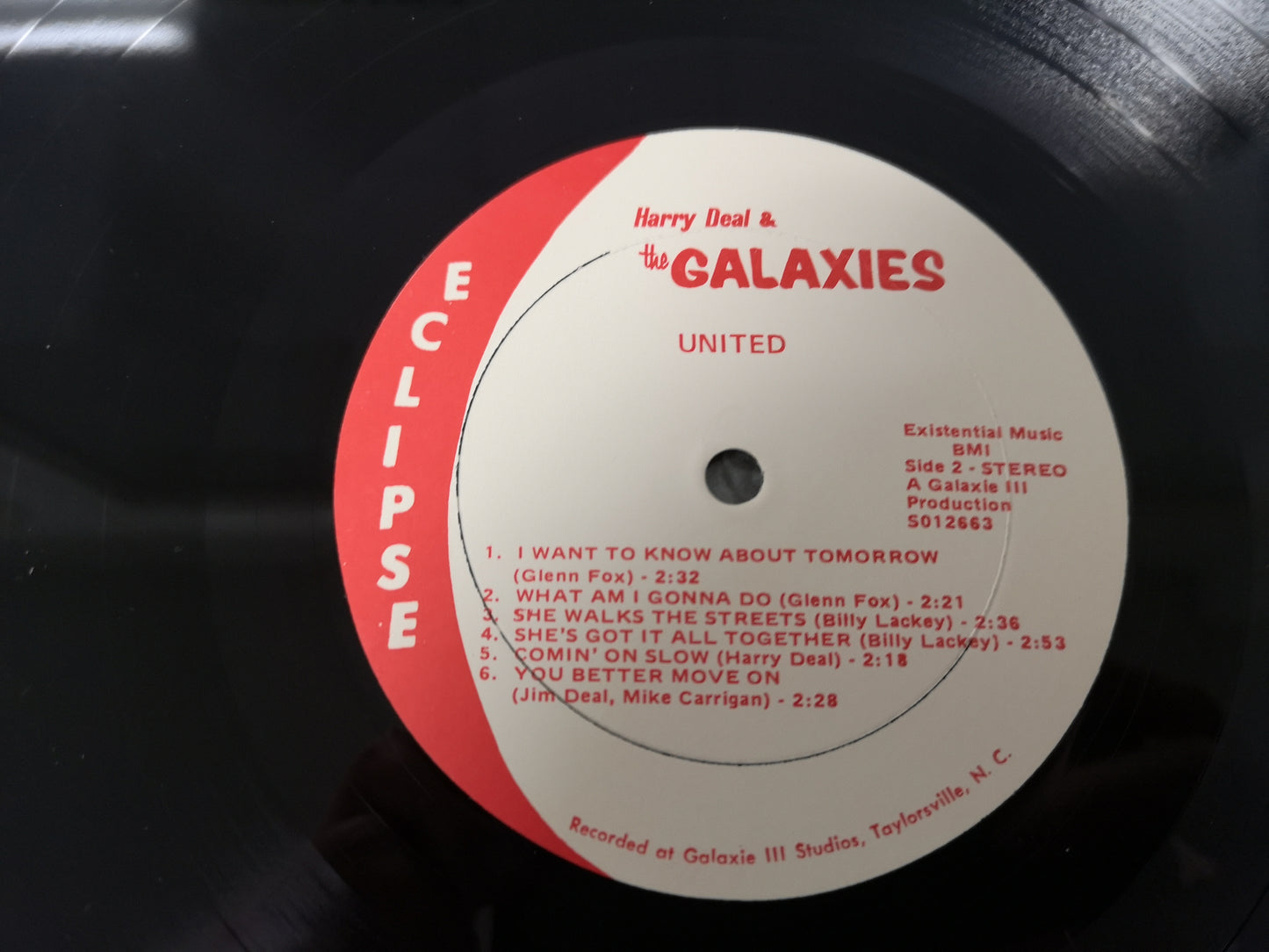 Harry Deal & The Galaxies "United" Orig US 1973 M-/M-