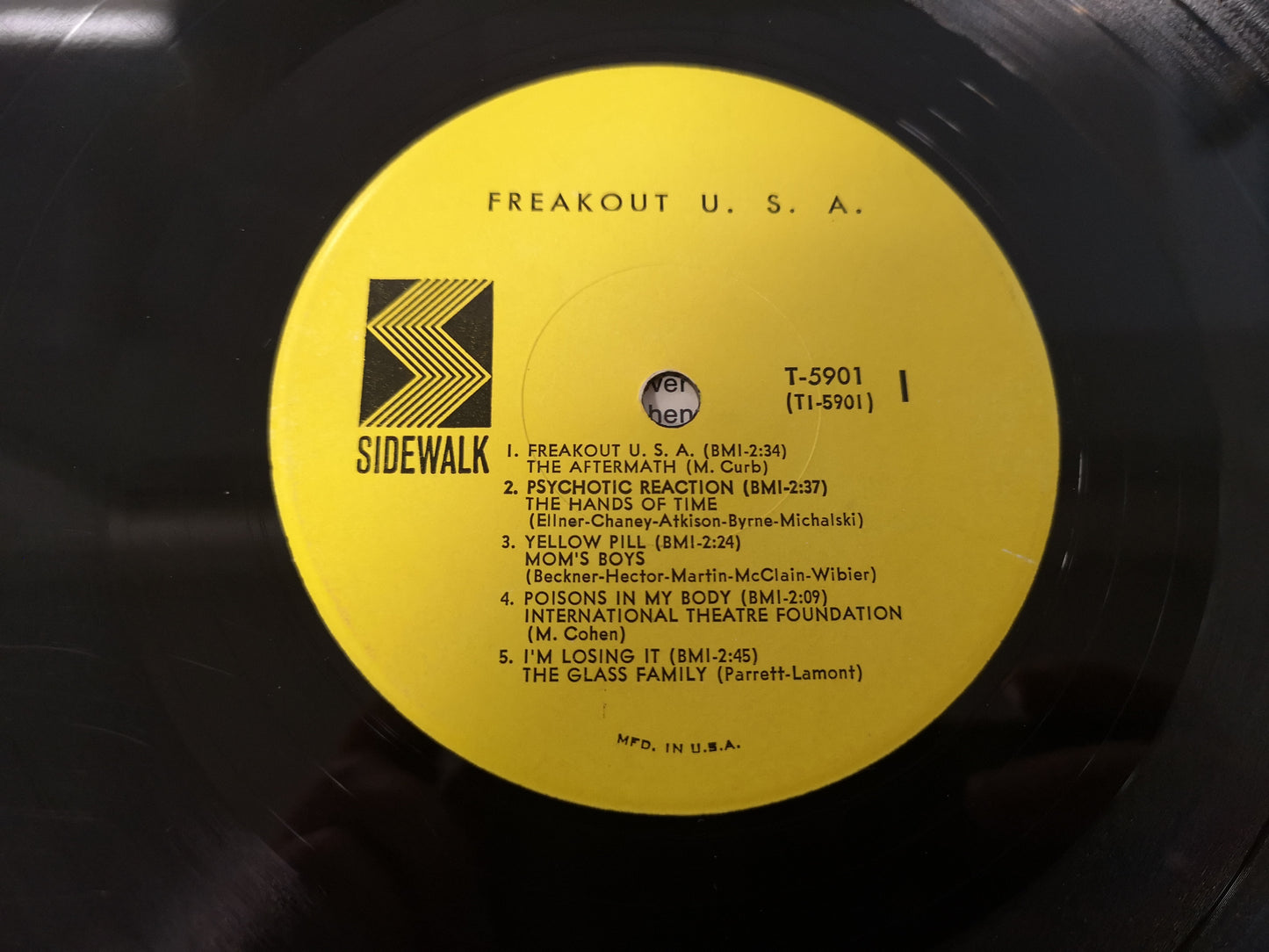 Various "Freakout U.S.A." Orig US 1967 Mono VG++/VG+ (Garage Bands)