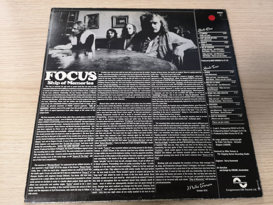 Focus "Ship of Memories" Orig France 1976 VG+/M-