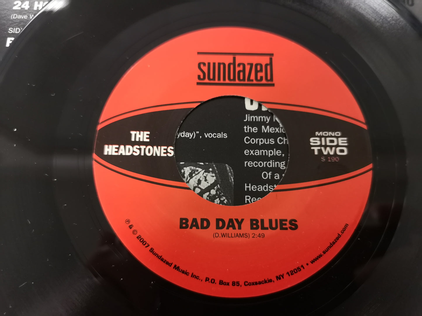 Headstones "24 Hours (Everyday)" Re US M/M (7" Single)