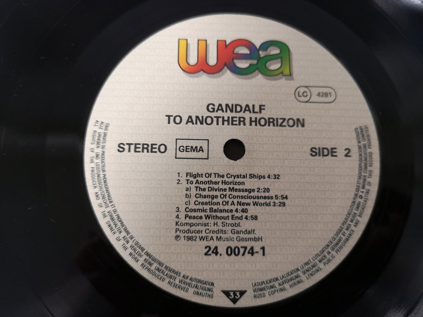 Gandalf "To Another Horizon" Orig Germany 1983 VG+/M-