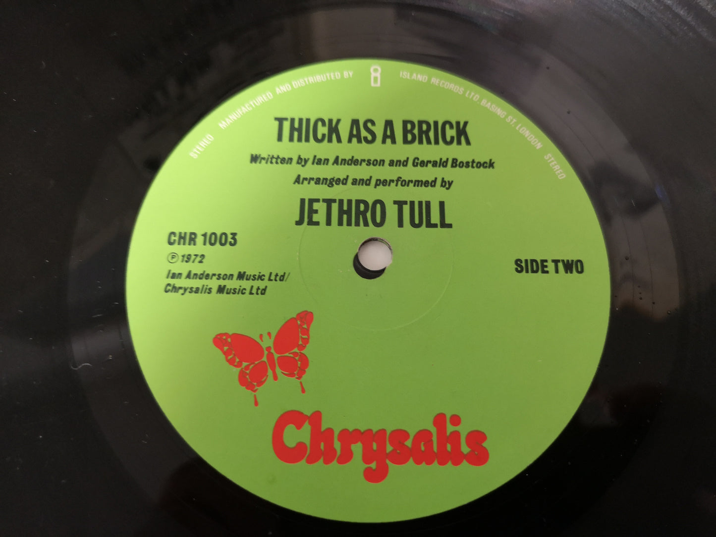 Jethro Tull "Thick As a Brick" Orig UK 1972 VG+/VG+