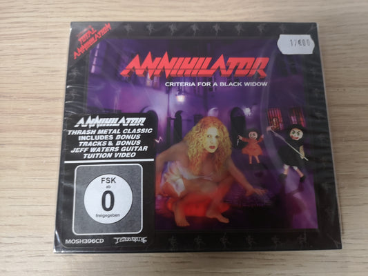 Annihilator "Criteria For a Black Widow" Sealed UK 2010 CD