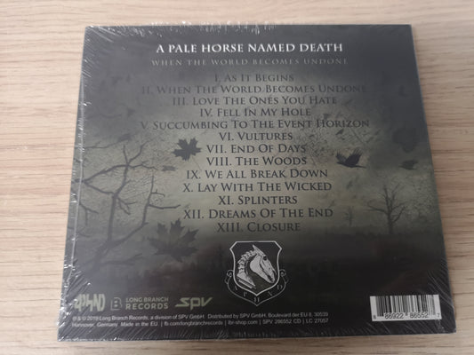 A Pale Horse Named Death "When The World Becomes Undone" Sealed EU 2019 CD