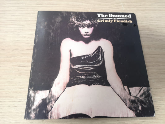 Damned "Grimly Fiendish" Orig UK 1985 EX/EX (7" Single - Gatefold)