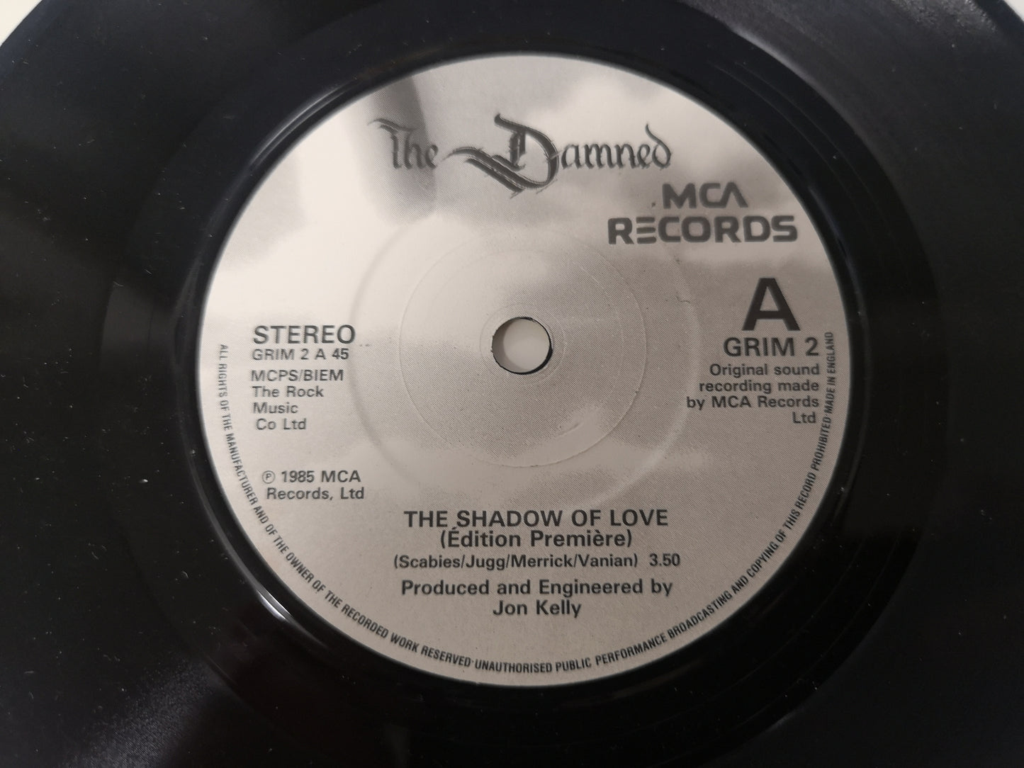 Damned "The Shadow of Love" Orig UK 1985 EX/M- (Double 7" Single)