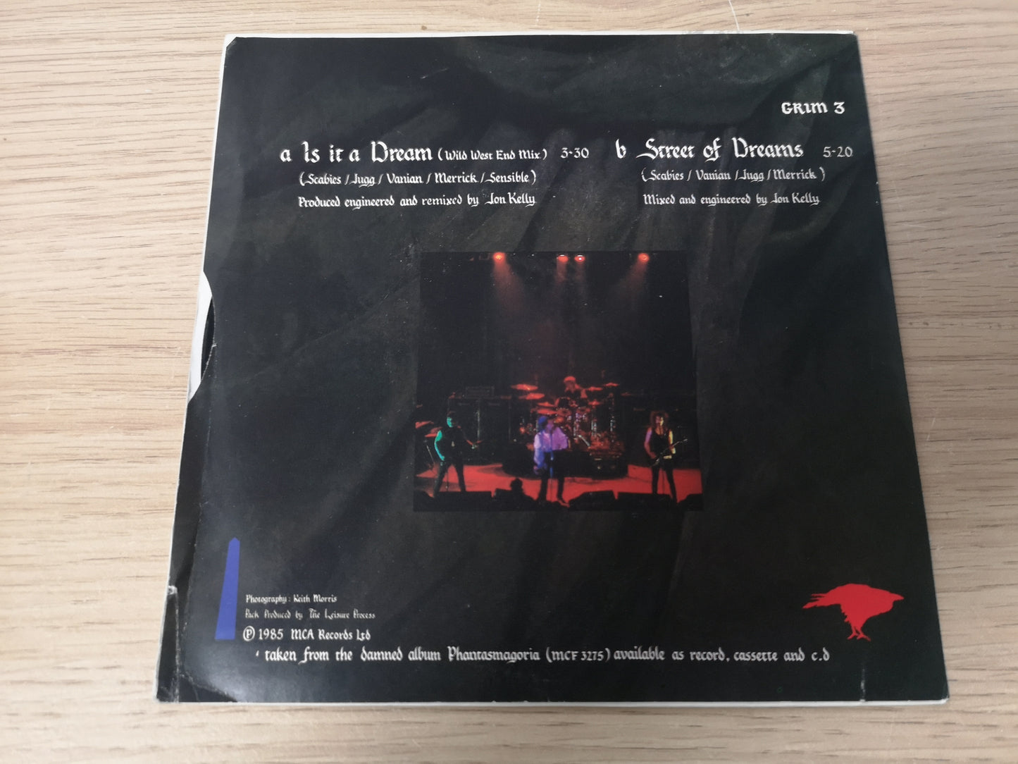 Damned "Is It a Dream" Orig UK 1985 M-/M- (7" Single)