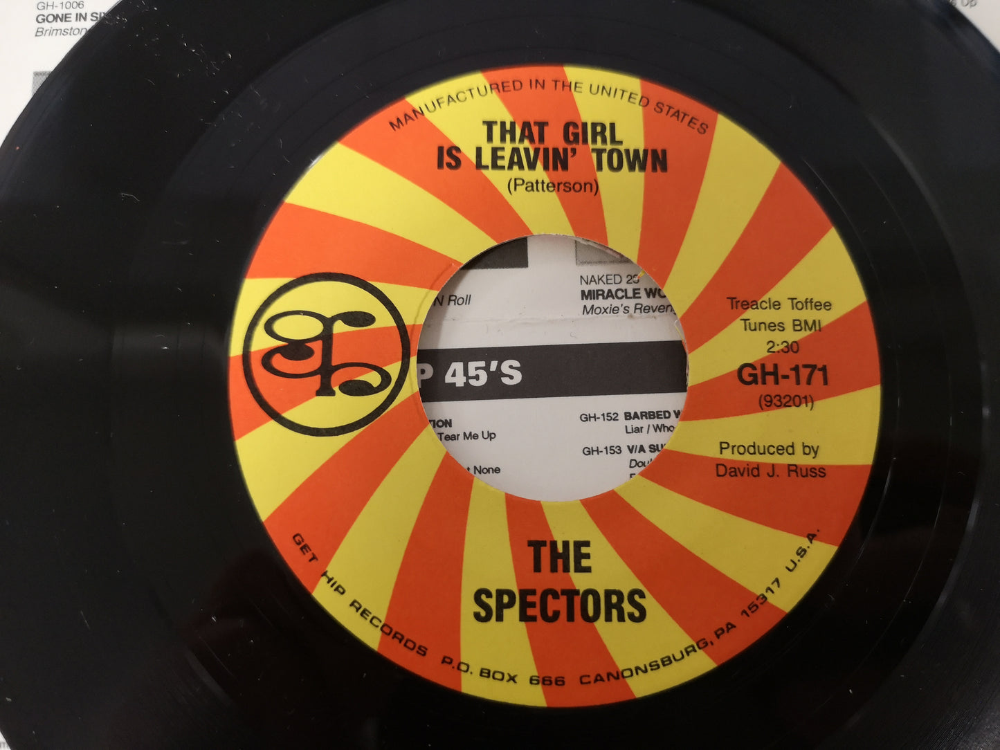 Spectors "That Girl is Leaving Town" Orig US 1994 M-/M- (7" Single)