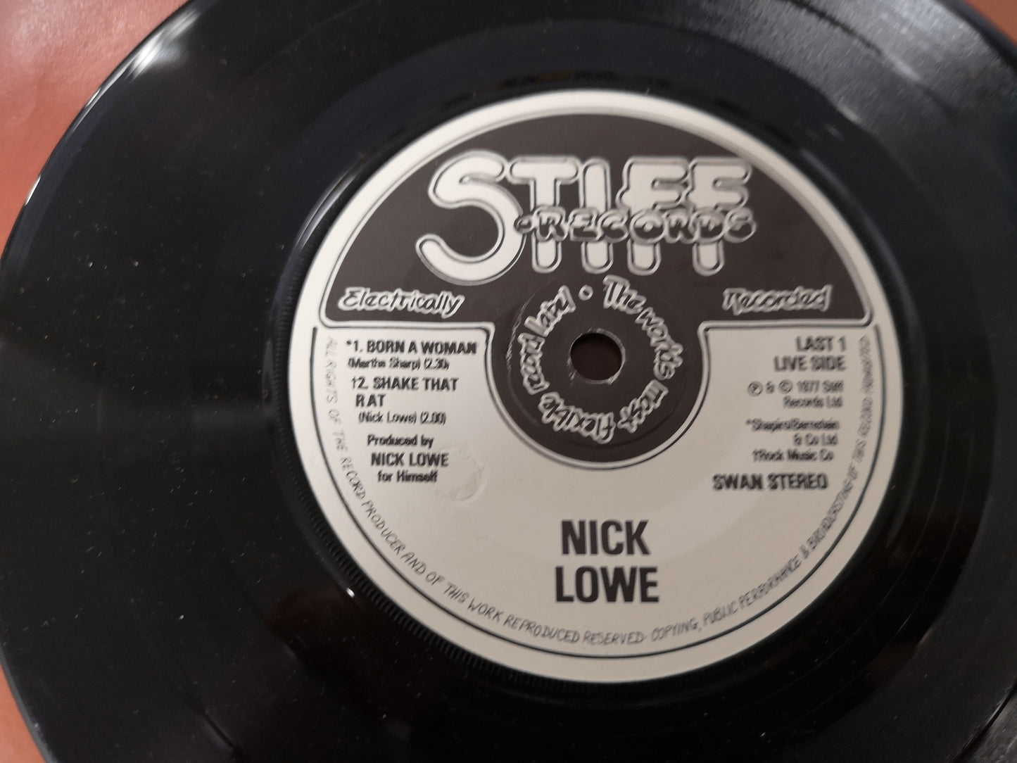 Nick Lowe "Bowi" Orig UK 1977 VG+/M- (7" EP)