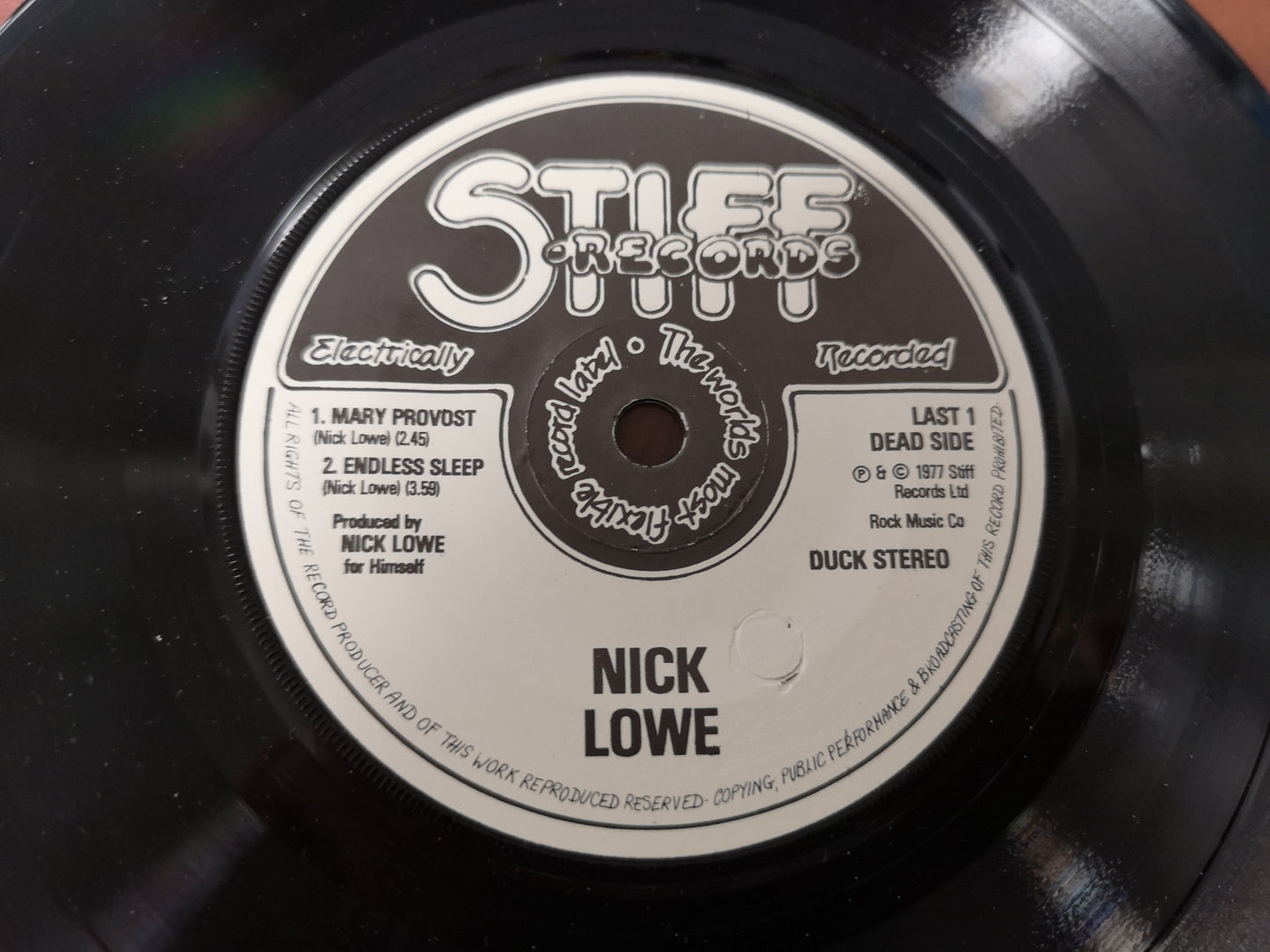 Nick Lowe "Bowi" Orig UK 1977 VG+/M- (7" EP)