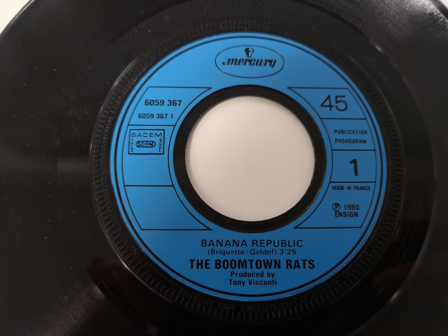 Boomtown Rats "Banana Republic" Orig France 1980 EX/VG++ (7" Single)