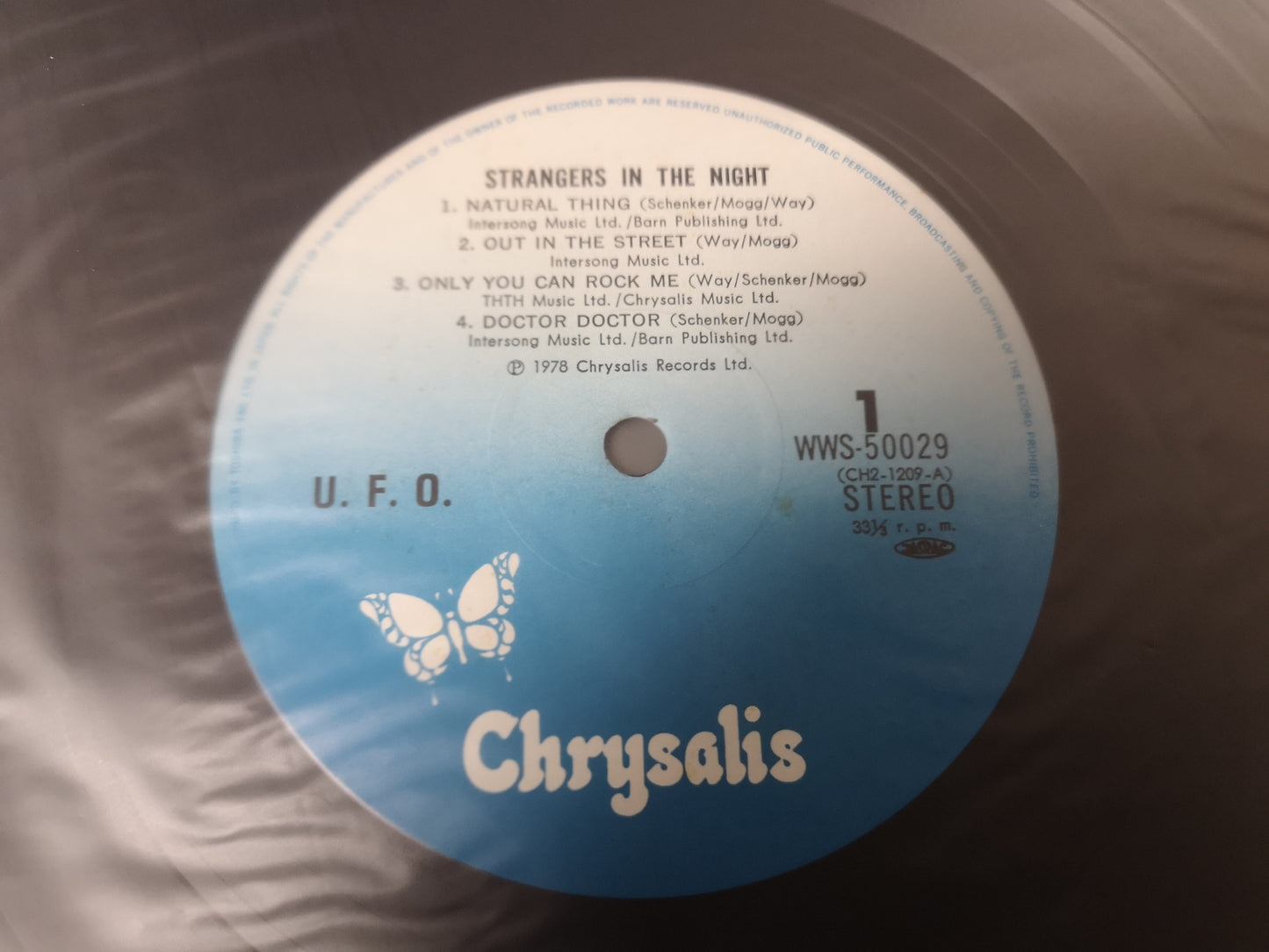 UFO "Strangers in the Night" Orig Japan 1978 M-/M- (w/ Obi & Insert)