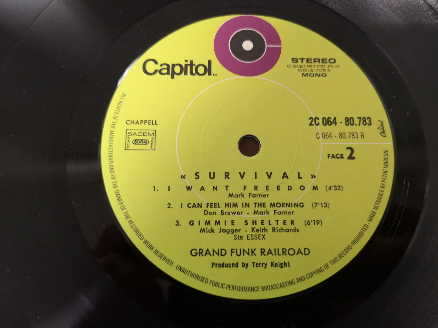 Grand Funk "Survival" Orig France 1971 EX/VG+