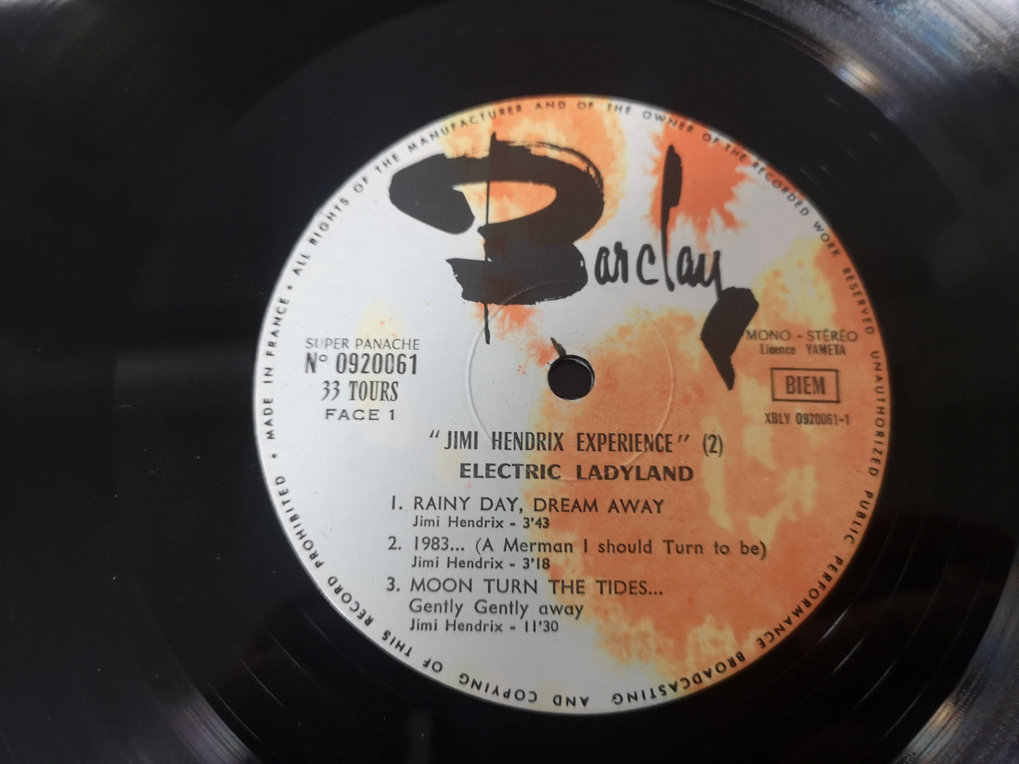 Jimi Hendrix Experience "Electric Ladyland" Orig France 1968 VG-/VG+
