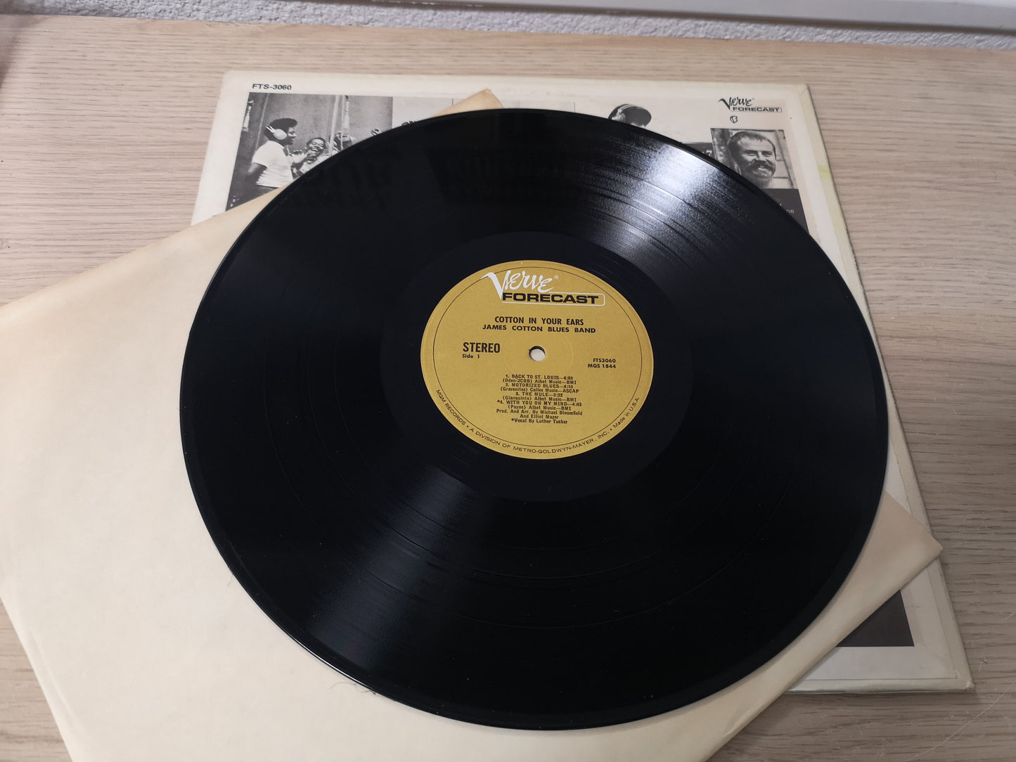 James Cotton Blues Band "Cotton in your Ears" Orig Us 1968 M-/M-