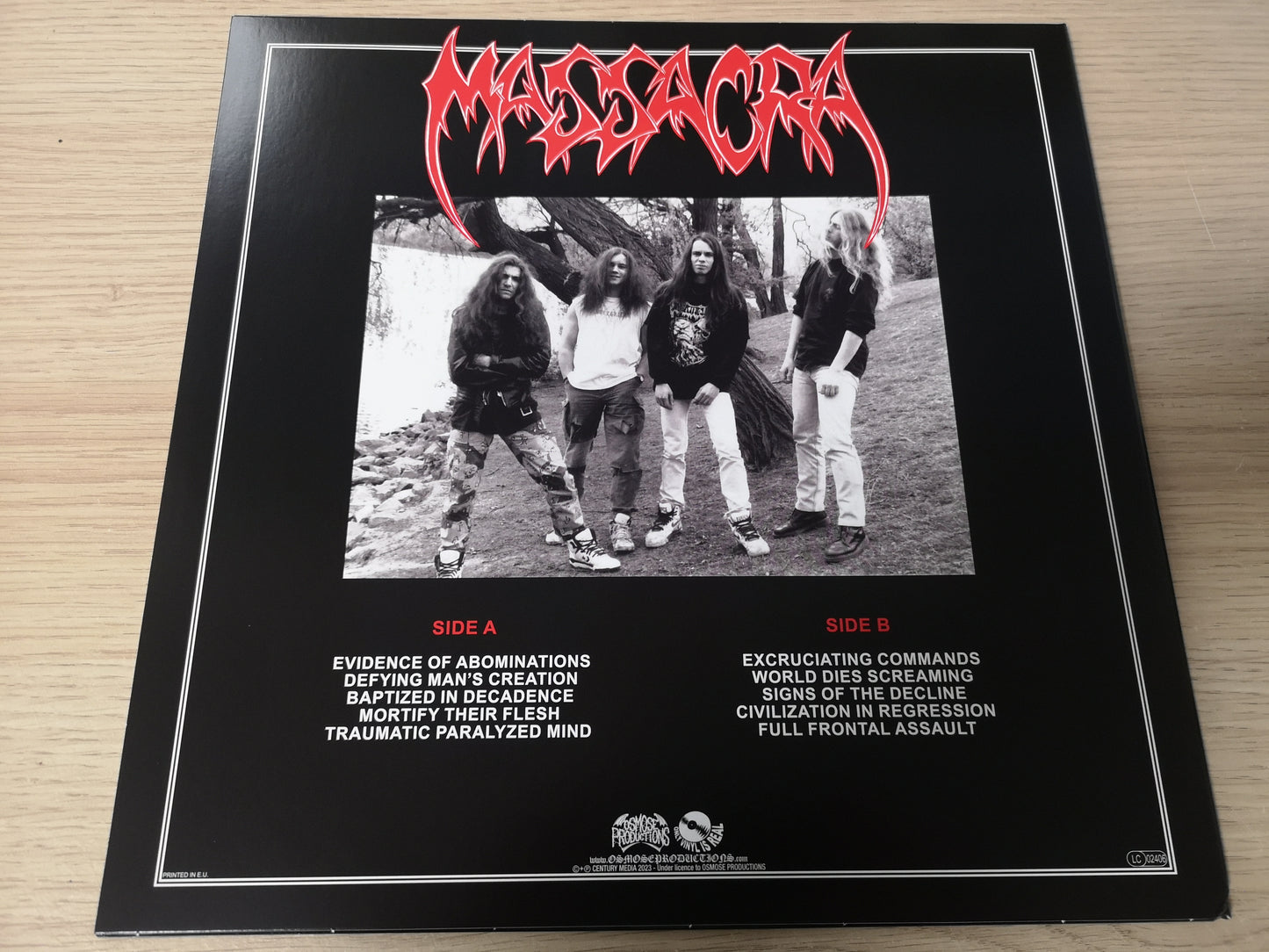 Massacra "Signs of the Decline" RE France 2024 New (White Marbled Vinyl)