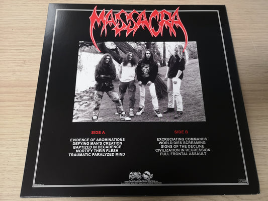 Massacra "Signs of the Decline" RE France 2024 New (Clear w/ Red/Black)