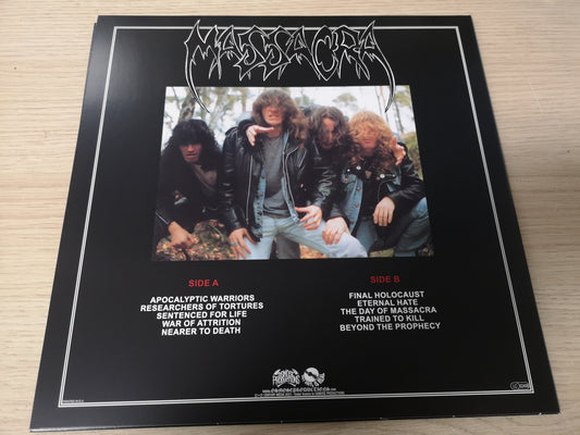 Massacra "Final Holocaust" RE France 2024 Mint/New (Clear w/Red/Black Splatter)