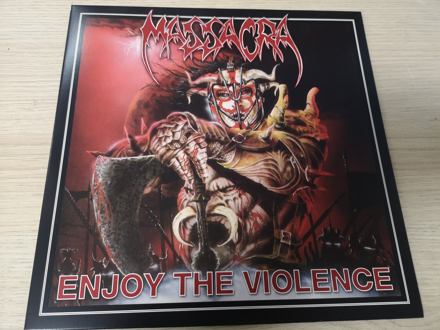Massacra "Enjoy the Violence" Re France 2024 M/M (Clear Red/Black)