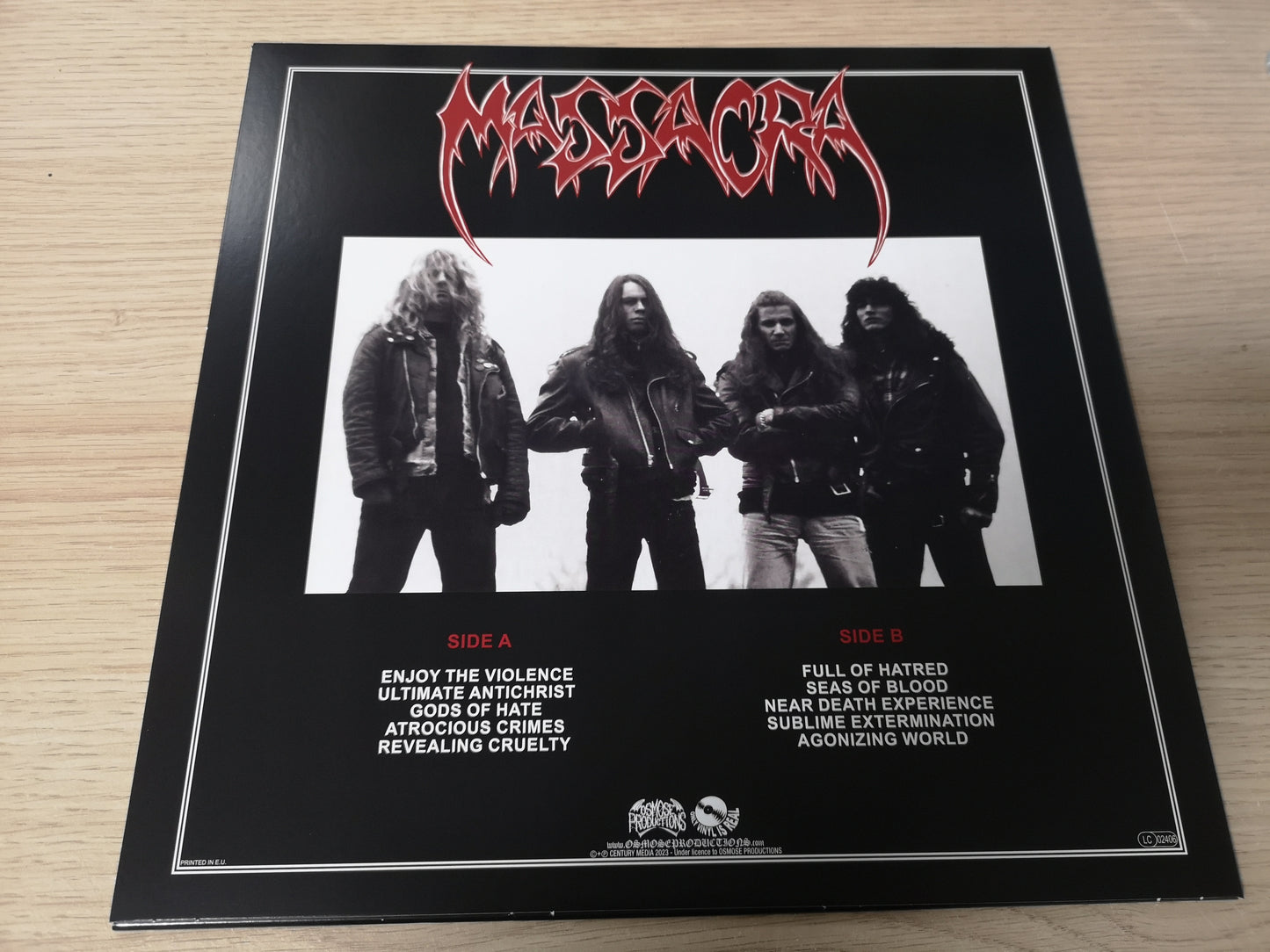 Massacra "Enjoy the Violence" Re France 2024 M/M (White Marbled Vinyl)
