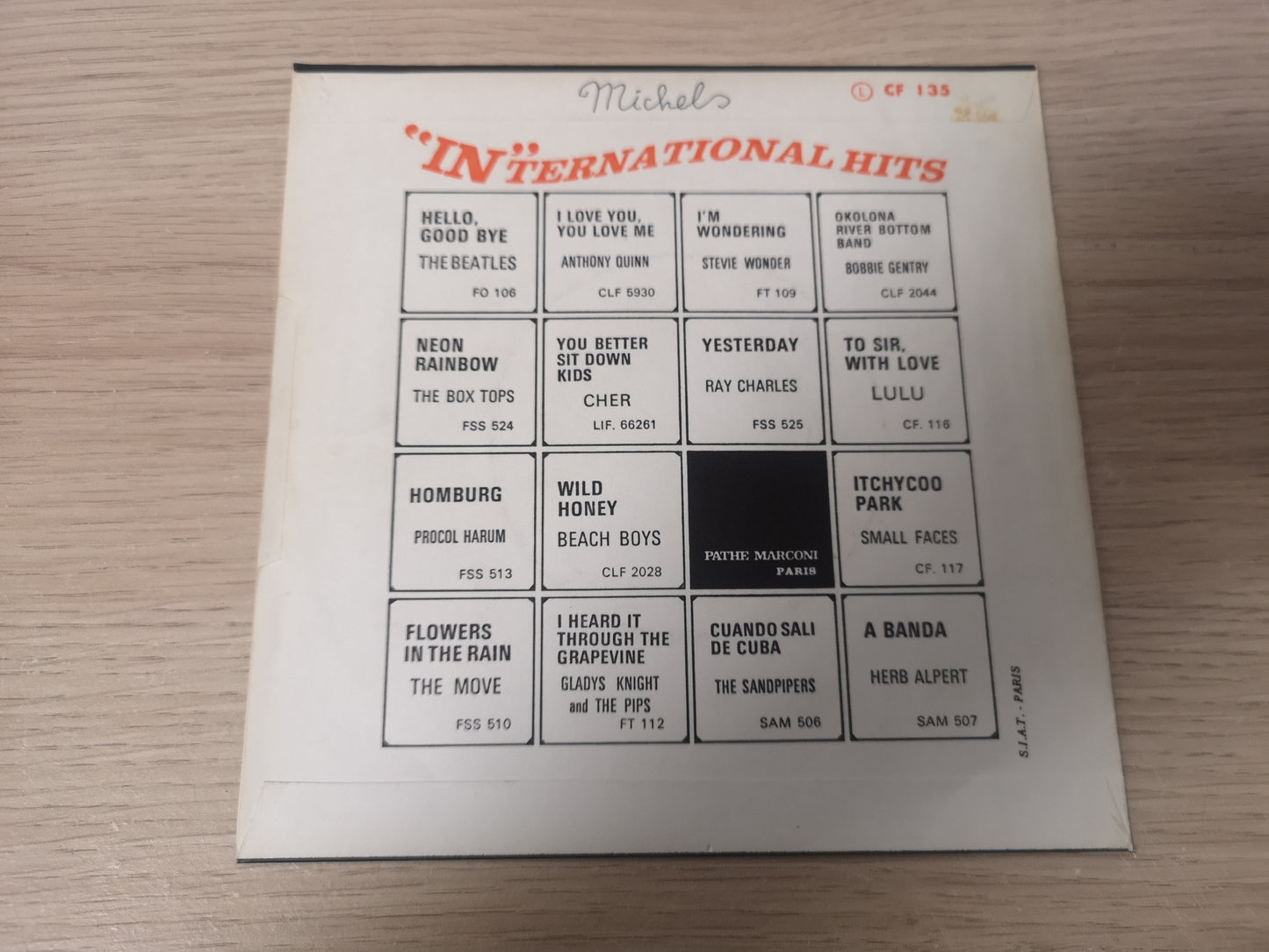 Pink Floyd "Apples and Oranges" Orig France 1967 M-/M- (7" Single)