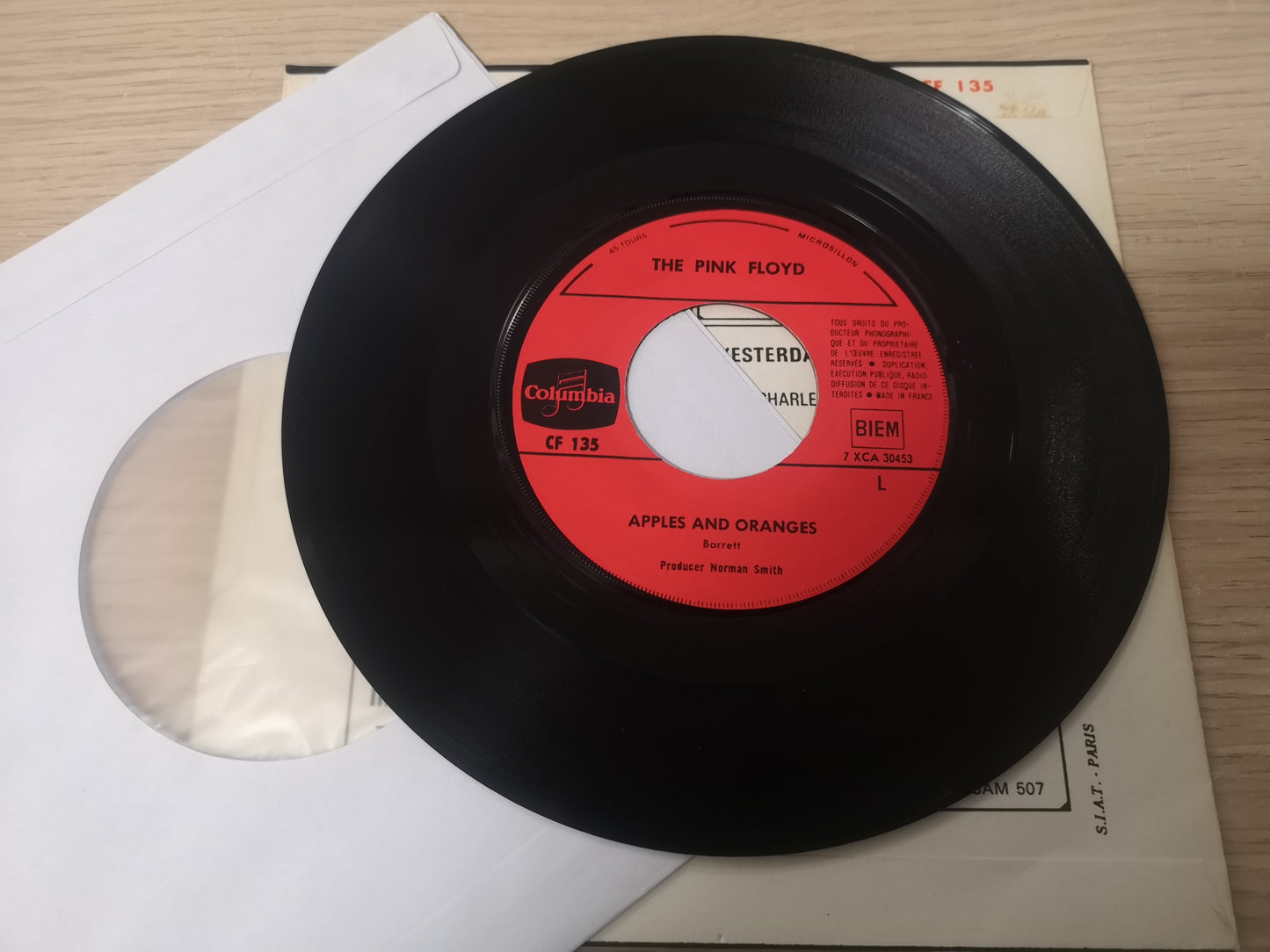 Pink Floyd "Apples and Oranges" Orig France 1967 M-/M- (7" Single)