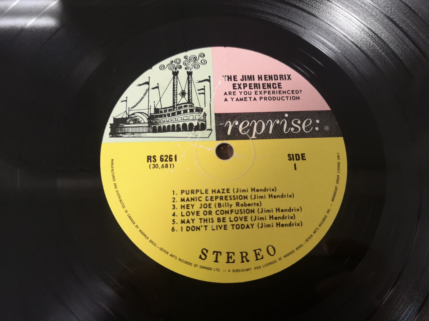 Jimi Hendrix Experience "Are you Experienced" Orig Canada 1967 Vg-/Vg