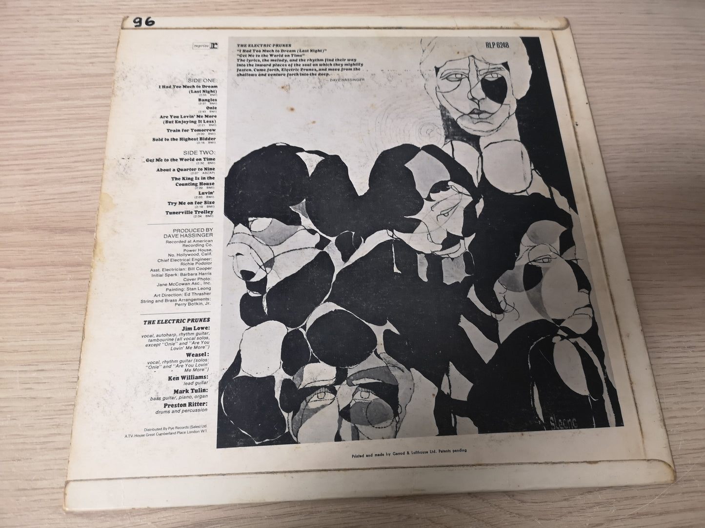Electric Prunes "S/T" Orig UK 1967 Vg++/Vg++