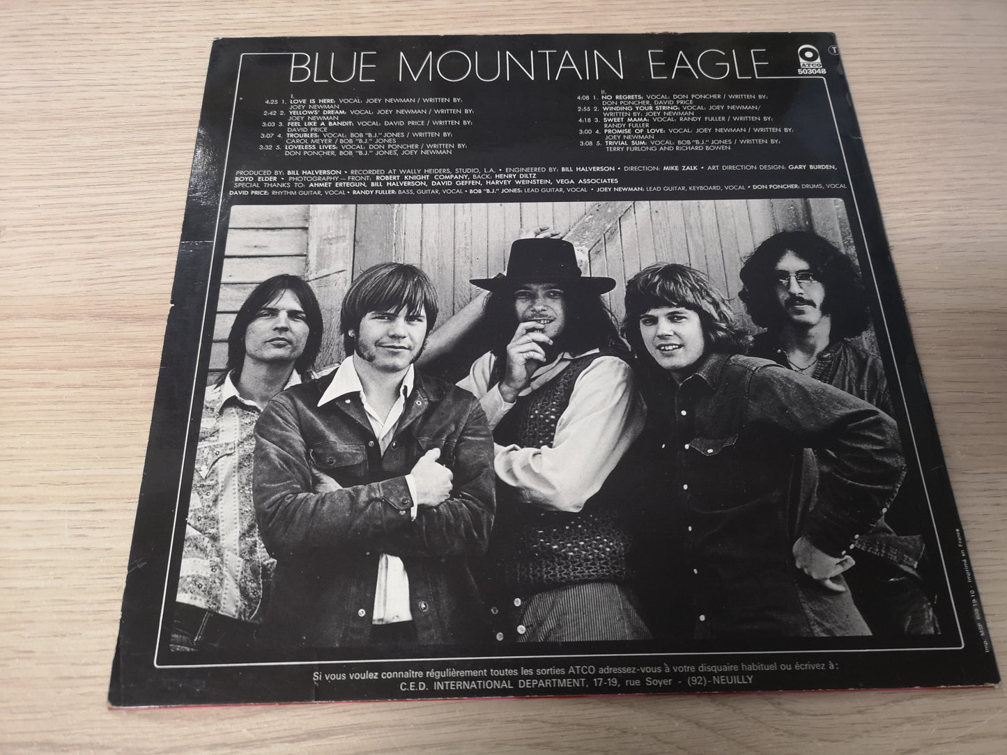 Blue Mountain Eagle "S/T" Orig France 1970 M-/VG+ (Post Buffalo Springfield)
