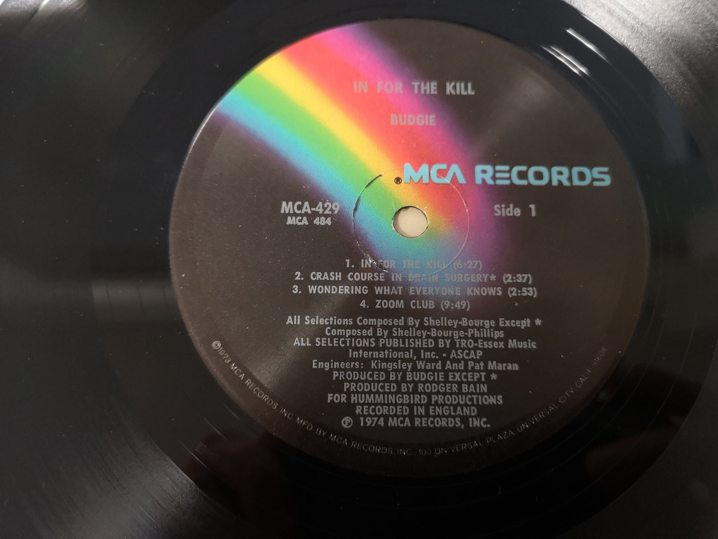 Budgie "In for the Kill" Orig US 1974 EX/M-