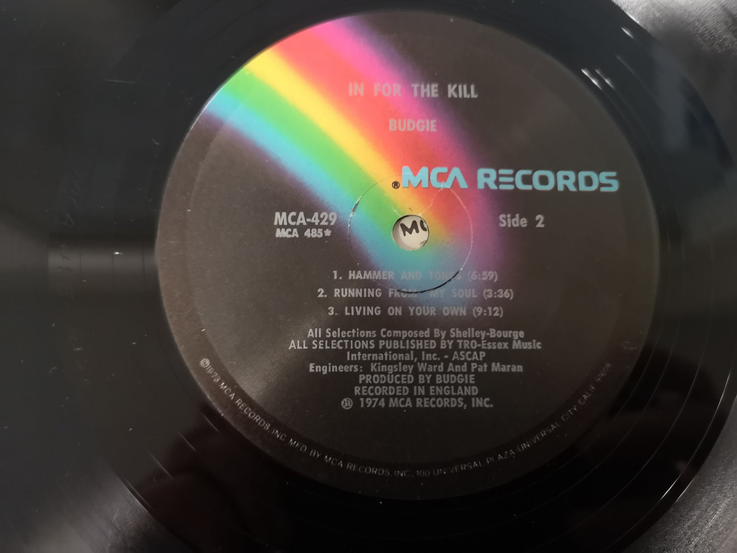 Budgie "In for the Kill" Orig US 1974 EX/M-