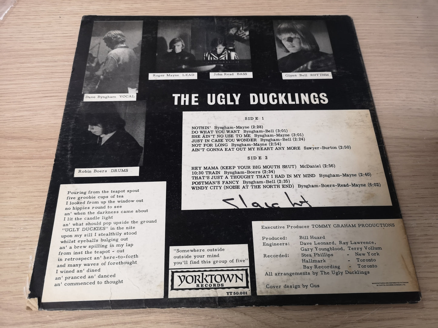 Ugly Ducklings "Somewhere Outside" Orig Canada 1967 VG/VG+