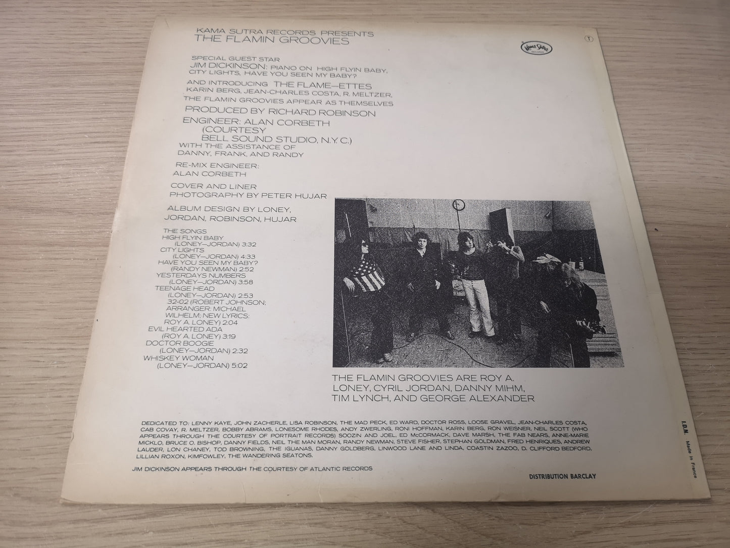 Flamin' Groovies "Teenage Head" Orig France 1971 EX/EX