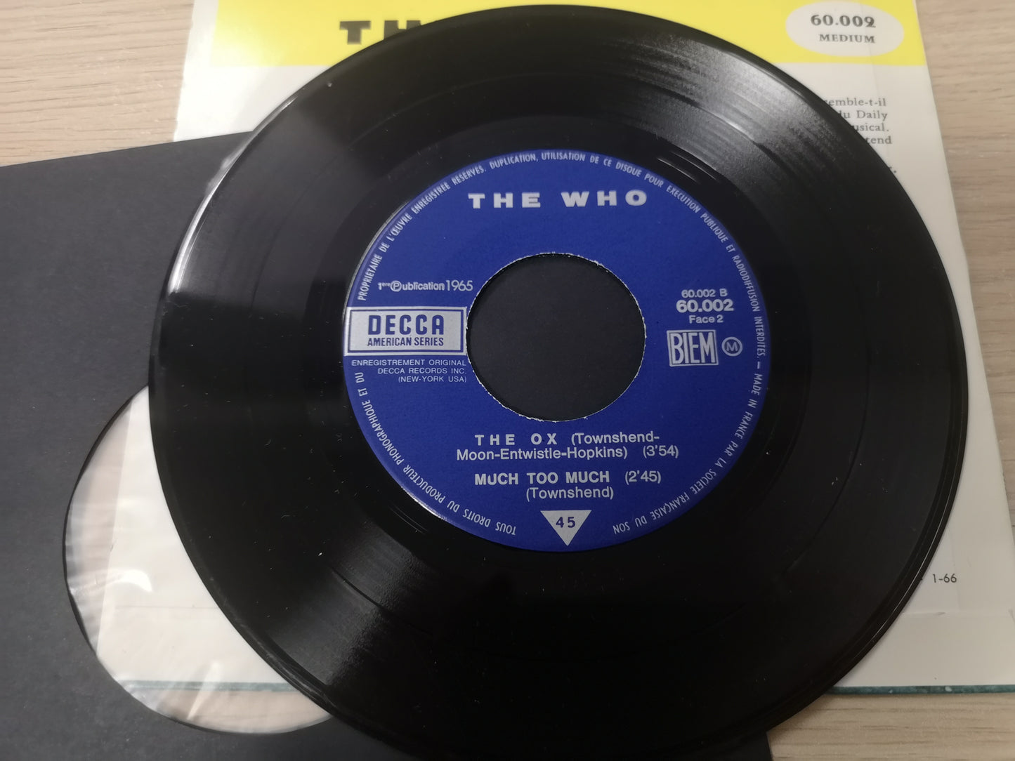 The Who "My Generation" Orig EP France 1966 EX/EX (7" EP)